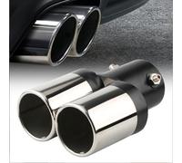 PWNWEI66 Stainless Steel Car Exhaust Tail Pipe for Ford F-350 Super Duty 2011 2012 2013 2014 2015 2016, Exhaust Tail Pipe Silver Car Accessories,Silver dobl straight