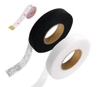 Pwocvoe 2 Pack Hemming Tape, Wonder Web Hemming Tape,Iron On Hemming Tape, Hemming Tape for Trousers,60 Meters Iron On Hemming Tape, Fabric No Sew Hem Tape for Jeans Curtain Trousers Garment Cloth