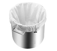 Pwocvoe 2Pcs Straining Bag, Muslin Bags Cheese Cloths for Straining Brewing Filter Bags Fine Mesh Strainer Bag Extra Large Wine Brew Bags with Drawstring Reusable for Beer Jam Milk and Yogurt