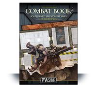 Pwork Wargames Combat Book 2 - Science fiction Rewritable Combat Maps for Tabletop RPGs