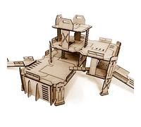 Pwork Wargames Combat Zone 03 28mm/35mm Scale Sci-Fi Miniatures Wargame 3D Scenery Terrain Table Miniatures - 3mm MDF