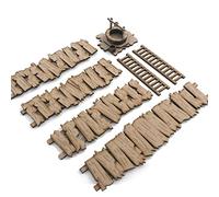 PWORK WARGAMES Medieval Lost Burg 05 - Medieval City Scenery Set for Miniatures in Scale 28mm / 35mm - Tabletop Miniatures Wargame 3D Scenery Terrain - MDF 3mm