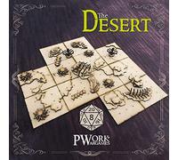 PWORK WARGAMES The Desert - 3D Tactical Maps Rpg Fantasy Dungeon Tiles - 3D Modular MDF 3mm Tactical Maps