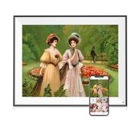 PWOSUN Large 17-inch Digital Picture Frame - 32GB Digital Photo Frame Wall Mounted, Remote Control, Full Functions, Motion Sensor, Share Photos and Videos Instantly, Unlimited Cloud Storage