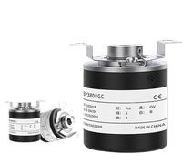 PWQBABJWL 38mm Incremental Rotary Encoder 8mm Half Hollow Shaft Photoelectric Optical Switch 10-1024-1800-2500-3600 PPR 5-24VDC(Zbp3808-1024,NPN Collector)