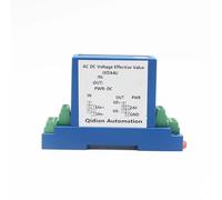 PWQBABJWL 4-20mA 0-20mA Output DC/AC Voltage Transmitter 5V/10V/50V/100V/200V/300V/500V/1000V High Sensor DC15V Power Supply(0-250V DC input,0-20mA output)