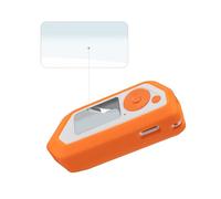 PWQEIONC Orange Flipper Zero Case, Soft Silicone Case for Flipper Zero Device, with 1 Pcs Flipper Zero Screen Protector, Flipper Zero Accessories for Hackers, Protective Flipper Zero Case Cover