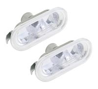 PWR 2x Side Marker Indicator Repeater Light Lamp Lens Clear For Volkswagen VW Transporter T5 Caddy Passat Golf Polo Bora Amarok Sharan Seat Leon Ibiza Toledo Cordoba Alhambra Galaxy 1J0949117