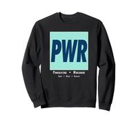 PWR Box Logo - Powerlifting Worldwide Squat Bench Deadlift Sweatshirt