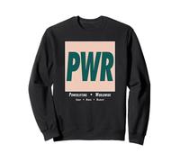 PWR Box Logo - Powerlifting Worldwide Squat Bench Deadlift Sweatshirt