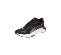 PUMA Unisex PWR Hybrid TR Cross Trainer, Black White-Glowing RED-Gray Echo, 11 UK