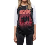 PWR-UP UK Cotton Raglan T-Shirt AC/DC Black XXXL