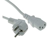 PWRCORD CEE7/7 ANG-C13 WH 1.5 m