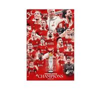 pwscar Liverpool FC Premier League Champions 2024-25 Canvas Poster Wall Art Decor Print Picture Paintings for Living Room Bedroom Decoration 20x30inch(50x75cm)