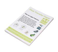 Pwshymi 100Pcs Heat Transfer Paper for Light Fabrics Printable Iron On A4 Quality Transfer for DIY Projects with Inkjet Printers
