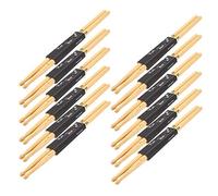 Pwshymi 12 Pairs 5A Maple Wood Drumsticks for Snare Drums and Practice Sessions with Teardrop Head