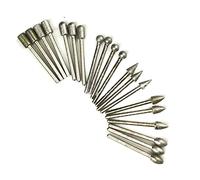 Pwshymi 20 Pcs Grinding Bit Set High Hardness Multi-Purpose Tools for Woodworking Carving Chamfering 1/8in Shank