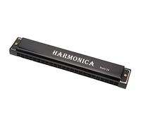 Pwshymi 24 Hole Harmonica, Powerful Sound for Beginners, Plastic Mouth Organ Polymeric Harmonica with Storage Box
