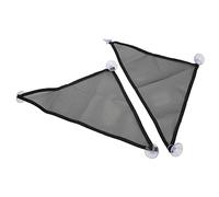 Pwshymi 2pcs Reptile Hammock Mesh Lounger for Bearded Dragons and Other Small Pets - Triangular Design with Suction Cups (Small (18.9x11.81x0.39in))