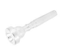 Pwshymi 3C Trumpet Mouthpiece for High Register Playing with Smooth Surface for Bach Conn King Silver Metal 1 Unit (Silver)