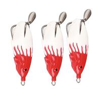 Pwshymi 3Pcs Lifelike Simulation Lure Bait, Artificial Snakehead Fishing Tackle with Realistic Swimming Action for Freshwater Saltwater Fishing,Soft Plastic (2#)