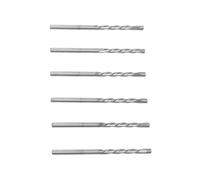 Pwshymi 50PCS 1/8 Inch Spiral Drill Bits Twist Drill Bits M2 High Speed Steel for Wood Plastic Cutting with 2.35in Length 29mm Depth (Silver)