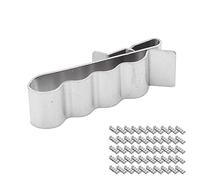 Pwshymi 50PCS Stainless Steel Cable Management Clips for 4 Wire Cable Clamping in Solar Panel Installations