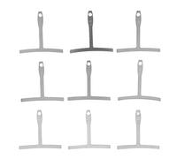 Pwshymi 9 Pcs Guitar Radius Gauge Universal Understring Radius Gauge Luthier Tools for Guitar Bass Bridge Fingerboard Saddle 7.25''~20'' Brassandwoodwindinstruments