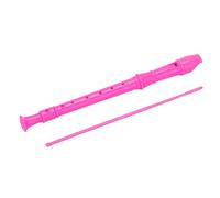 Pwshymi ABS Recorder Instrument, Educational Soprano Recorder for Kids, Cultivating Musical Interest, Suitable for Kindergartens and Schools, Made of Durable ABS Material (Rose Red)