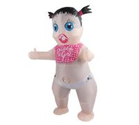 Pwshymi Adult Inflatable Boo Boo Baby Costume, 210T Polyester, Lightweight and Comfortable, Stand Out Easily, with 4 AA Batteries, Great Family and Friends, Made to Last