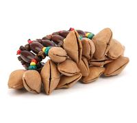 Pwshymi African Drum Bracelet Hand-Made Nut Shell Percussion Accessory for Music Lovers and Enthusiasts