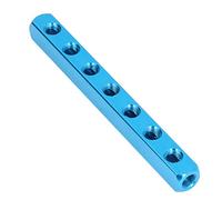 Pwshymi Aluminum Pneumatic Manifold Block Splitter Compact Design Air Hose Manifold for Engineering Projects 4 Way 7 Holes (AL-7)