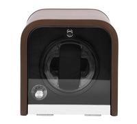 Pwshymi Automatic Mechanical Watch Winder Quiet Running Wood Box for Home LED Display for Omega, Fiber Density Board