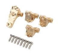 Pwshymi Brass Front Rear Axle Rod Lower Shock Mount Upgrade Parts for 82056-4 RC Crawler Car Improved Stability and Rigidity 4 Pack