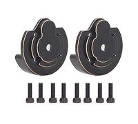 Pwshymi Brass Outer Portal Covers 2pcs Heavy Duty Counterweight for Axial 1/18 UTB18 Capra RC Crawler Car, Black Durable Brass, Stable Climbing Accessories