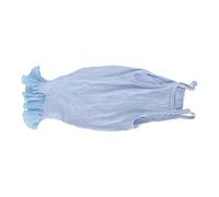 Pwshymi Cat Recovery Suit for Postoperative Comfort, Soft Fabric & Lace Neckline Design, Adjustable for Cats 1 X Light Blue (S)