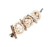 Pwshymi Chewing Toys Durable Safe Material Stress Relief Tool for Birds and Small Animals Corn Husk Bamboo Grass 1 Unit (Corn Husk String)