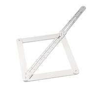 Pwshymi Corner Angle Finder, Adjustable Aluminum Alloy Square Protractor with Sliding Ruler for Tile Wood Measurement