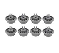 Pwshymi Dishwasher Lower Rack Wheels Sturdy Replacement Parts for S35KK16UC-47, 8 Pack Wheels for Kitchen Supply Plastic Parts Accessories