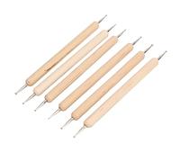 Pwshymi Double End Tracing Dotting Stylus Set, Durable Engraving Tools for Leather Craft, Perfect for Mobile Phone Holster Making, 6 Pcs