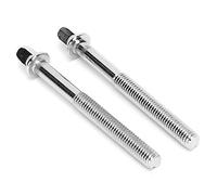 Pwshymi Drum Kit Screw Set, Durable Metal Replacement Screws for Snare and Bass Drums, 70mm, 2 Pcs Stainless Steel Accessory