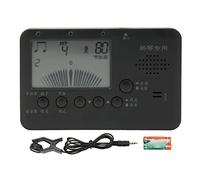 Pwshymi Dulcimer Tuner, LCD Display MT520Y Metronome Tuner 3 in 1 Portable Black for Correction
