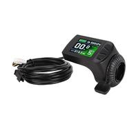 Pwshymi Electric Bike Color Screen Display Meter for Mountain Bikes, User Friendly Control Panel for Cycling, ABS Material for Electric Scooters SM Connector