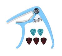 Pwshymi Electric Guitar, Arrow Storage Case ABS Material (Blue) | offers clear tone, suitable for acoustic guitar, includes 5 picks