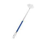 Pwshymi Fishing Net for Aquarium Adjustable Telescopic Stainless Steel Nylon for Easy Fish Shrimp Catching Supplies 21.7 X 1.7in