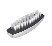 Pwshymi Fruit Vegetable Cleaning Brush Ergonomic Design Multifunctional for Kitchen and Nail Care 304 Stainless Steel Silver 1 Unit