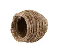 Pwshymi Handwoven Straw Bird for Hamster Cage Ideal for Budgie and Canary Breeding Natural Hideaway 12.5cm Lightweight