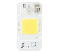 Pwshymi High Voltage 50W LED Chip Integrated Lamp Bead Bright Light Source for Plant Growth Natural Light 75x40mm (White 6000K-6500K)