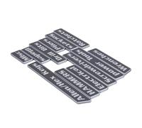 Pwshymi Magnetic Reusable Toolbox Labels Efficiently Organize 12pcs 3D Printed Tool Box Drawer Tags for DIY Enthusiasts and Garage Lovers (Black)