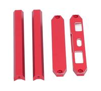 Pwshymi Metal Transmitter Protector Frame, High Accuracy Aluminum Alloy for Enhanced Stability and Easy Installation, RC Transmitter Protector, for RC Model Cars, Blue (Red)